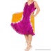 Women's Summer Casual Sleeveless Loose Swing T-Shirt Beach Sundress Rayon Tie Dye E Pink v15 B078KWLXDK